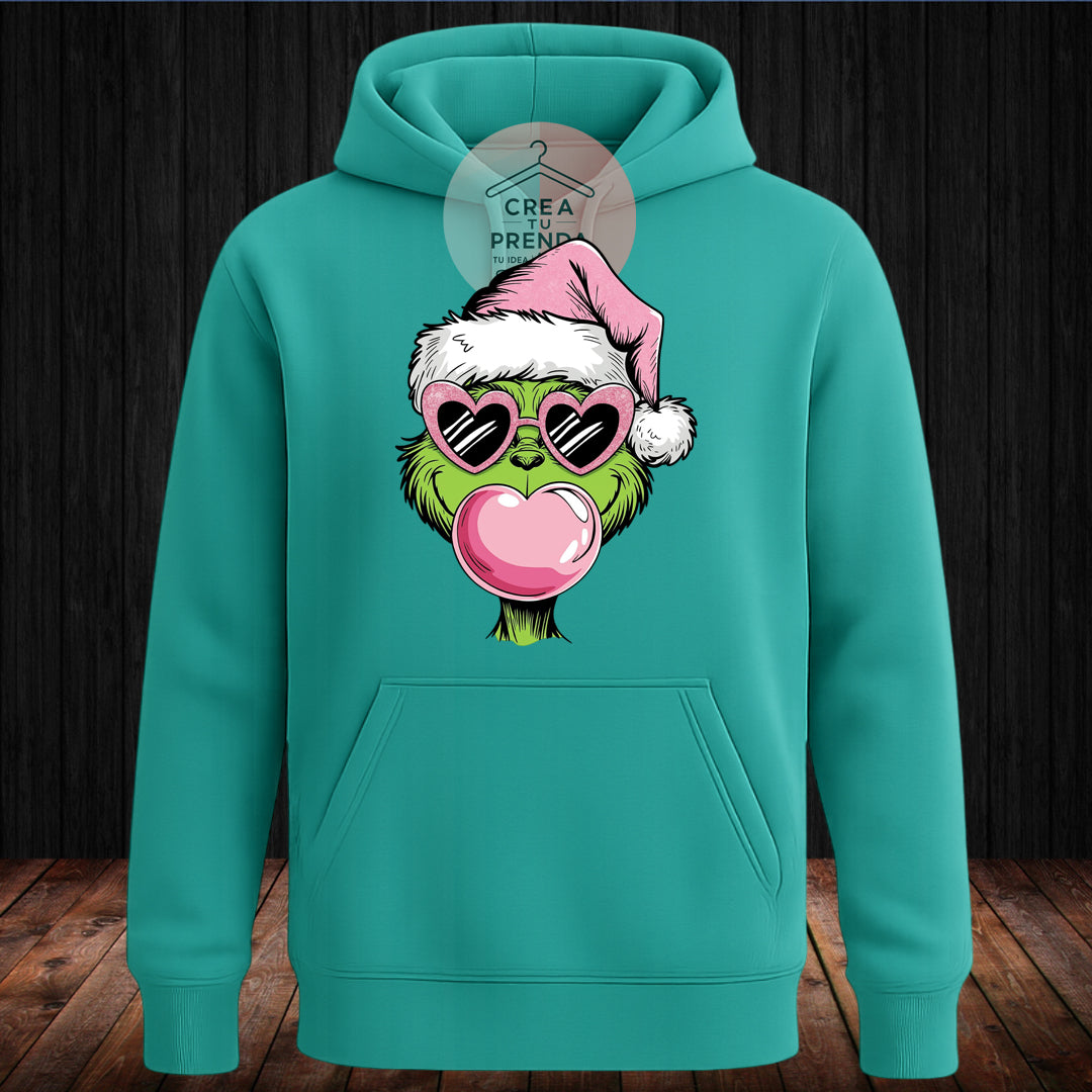Polerón Canguro grinch con gafas