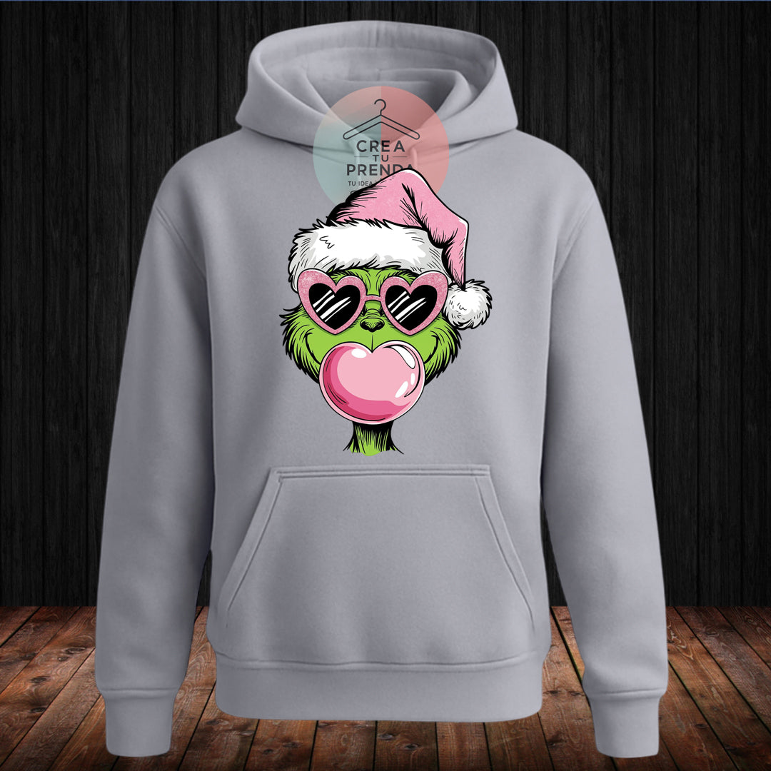 Polerón Canguro grinch con gafas