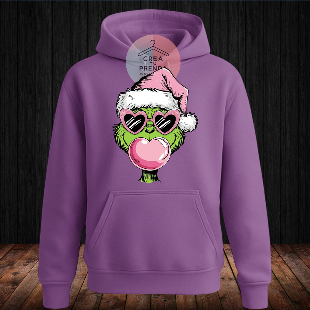 Polerón Canguro grinch con gafas