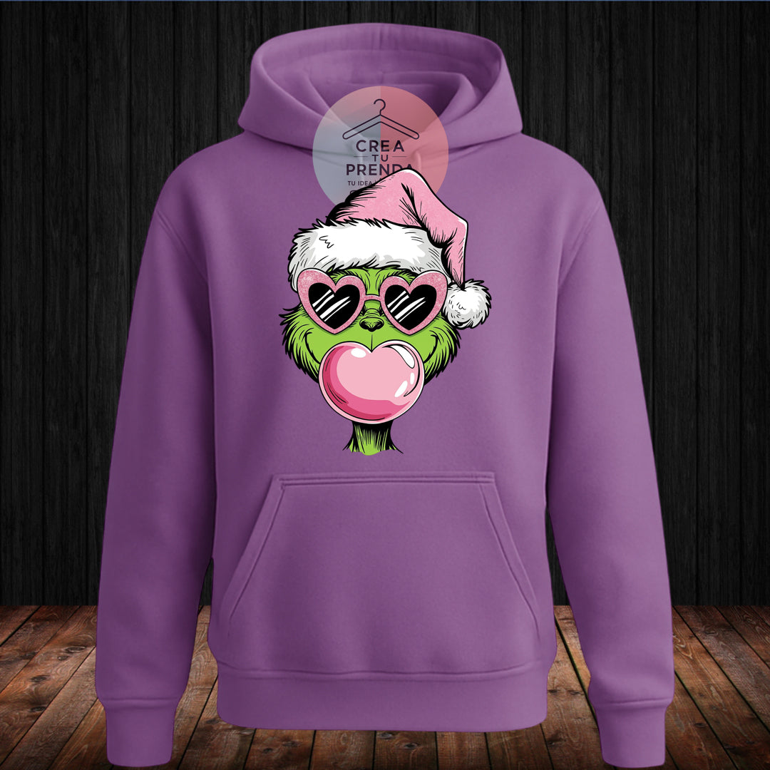 Polerón Canguro grinch con gafas