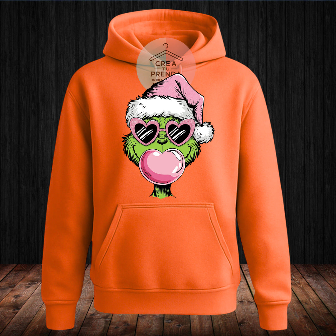 Polerón Canguro grinch con gafas