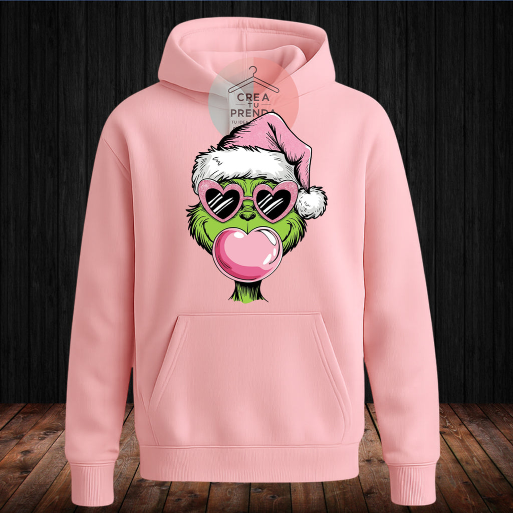 Polerón Canguro grinch con gafas