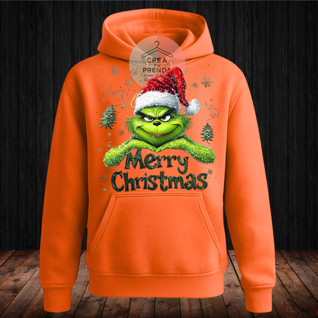 Polerón Canguro Grinch Merry Christmas